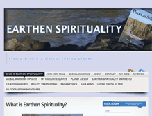 Tablet Screenshot of earthenspirituality.com